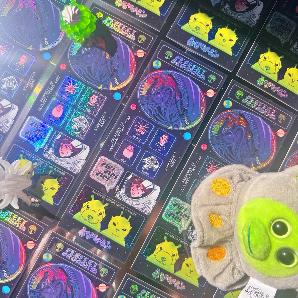 BoxerBun - Aliens Sticker Sheet