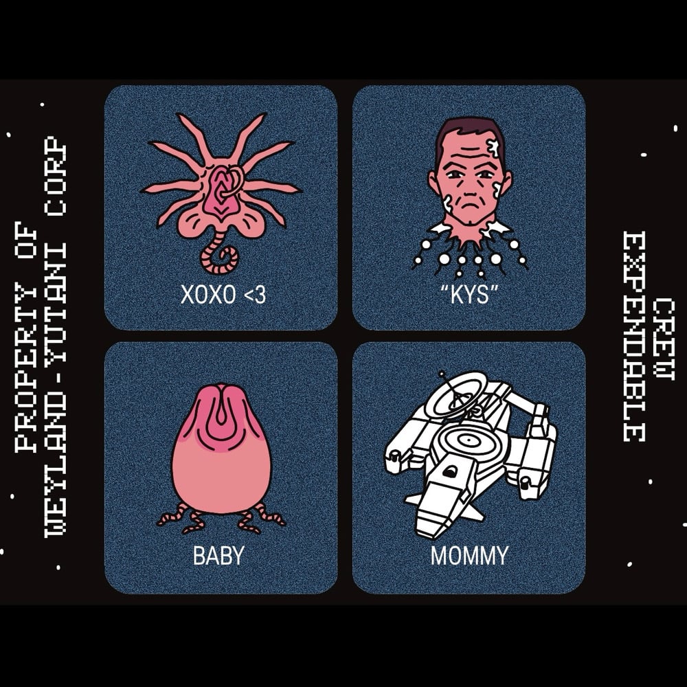 BoxerBun - Aliens Sticker Sheet