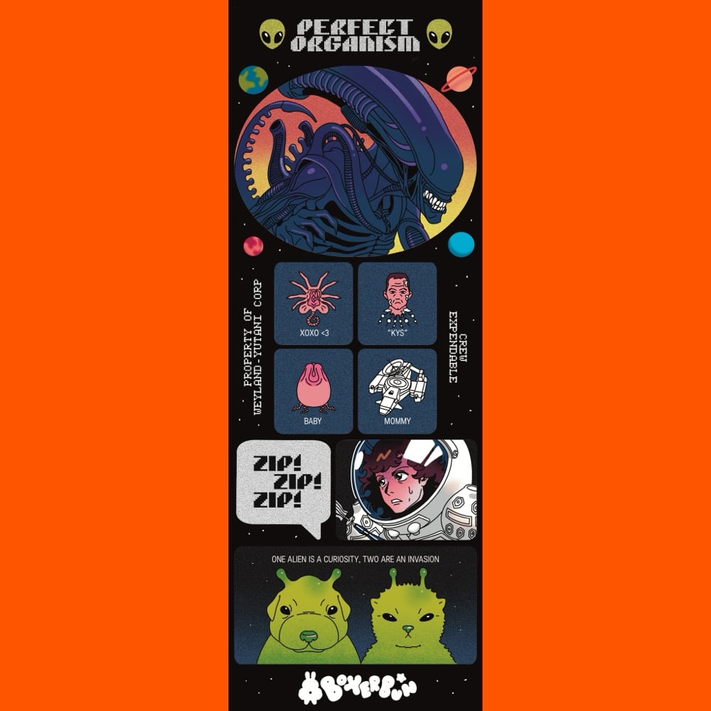 BoxerBun - Aliens Sticker Sheet