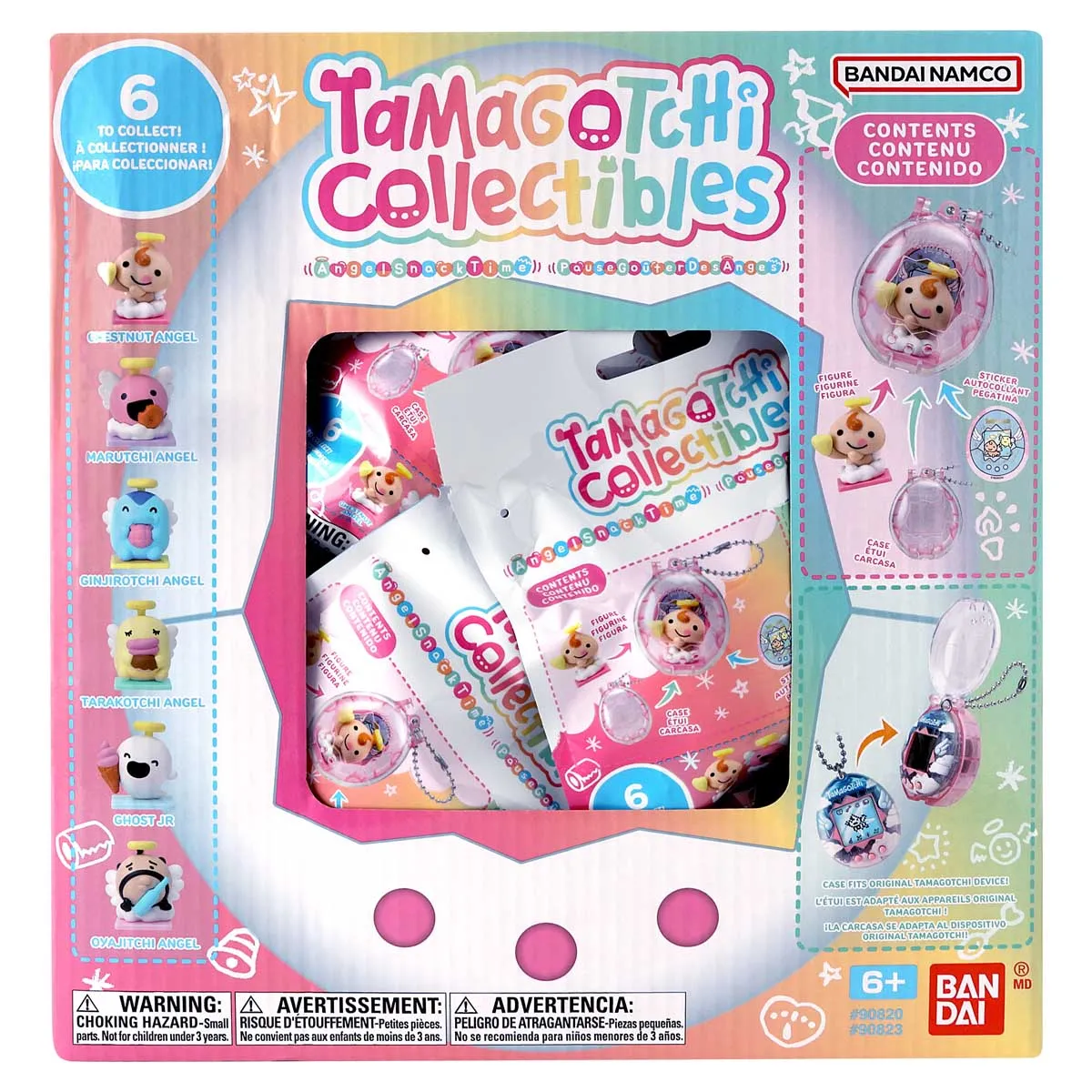 Tamagotchi Collectibles Angel Snack Time - Mini Figure & Case Blind Box