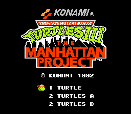 Teenage Mutant Ninja Turtles III: The Manhattan Project - NES