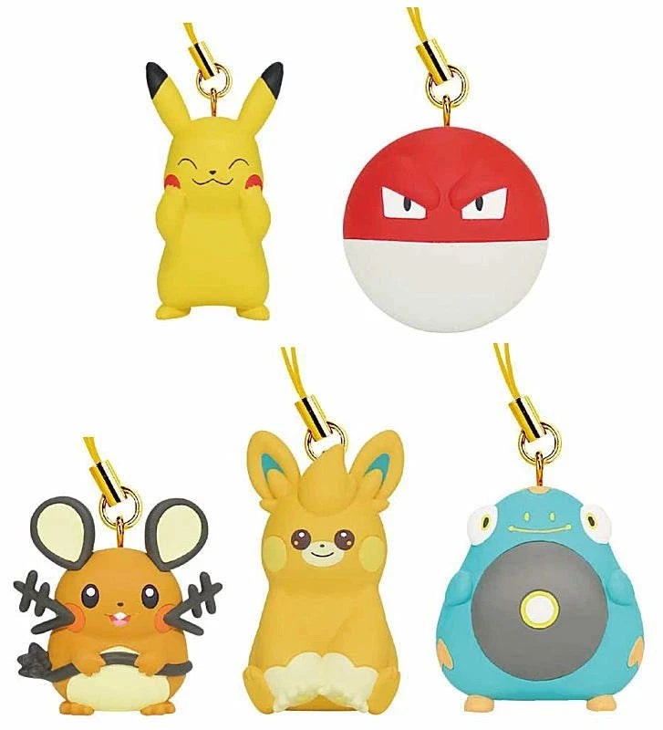 Takara Tomy A.R.T.S. - Pokémon Flat Mascot ~Electric-Type~ Keychains