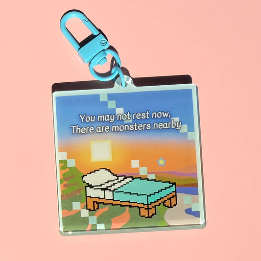 Kuru 731 - There Are Monsters Nearby Keychain
