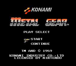 Metal Gear - NES