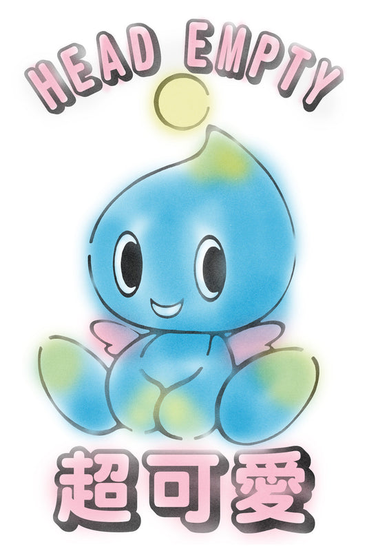 Head Empty But Super Cute Sticker