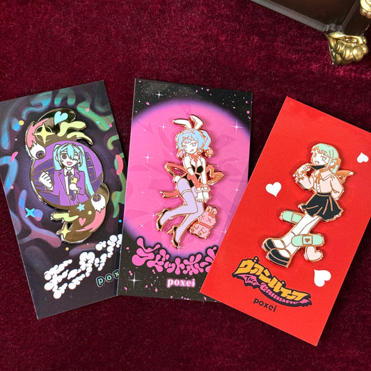Poxei - Vocaloid Song Enamel Pins Volume 4
