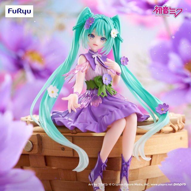 Furyu - Hatsune Miku Noodle Stopper Figure ~Flower Fairy~ Cosmos Purple Color Ver.