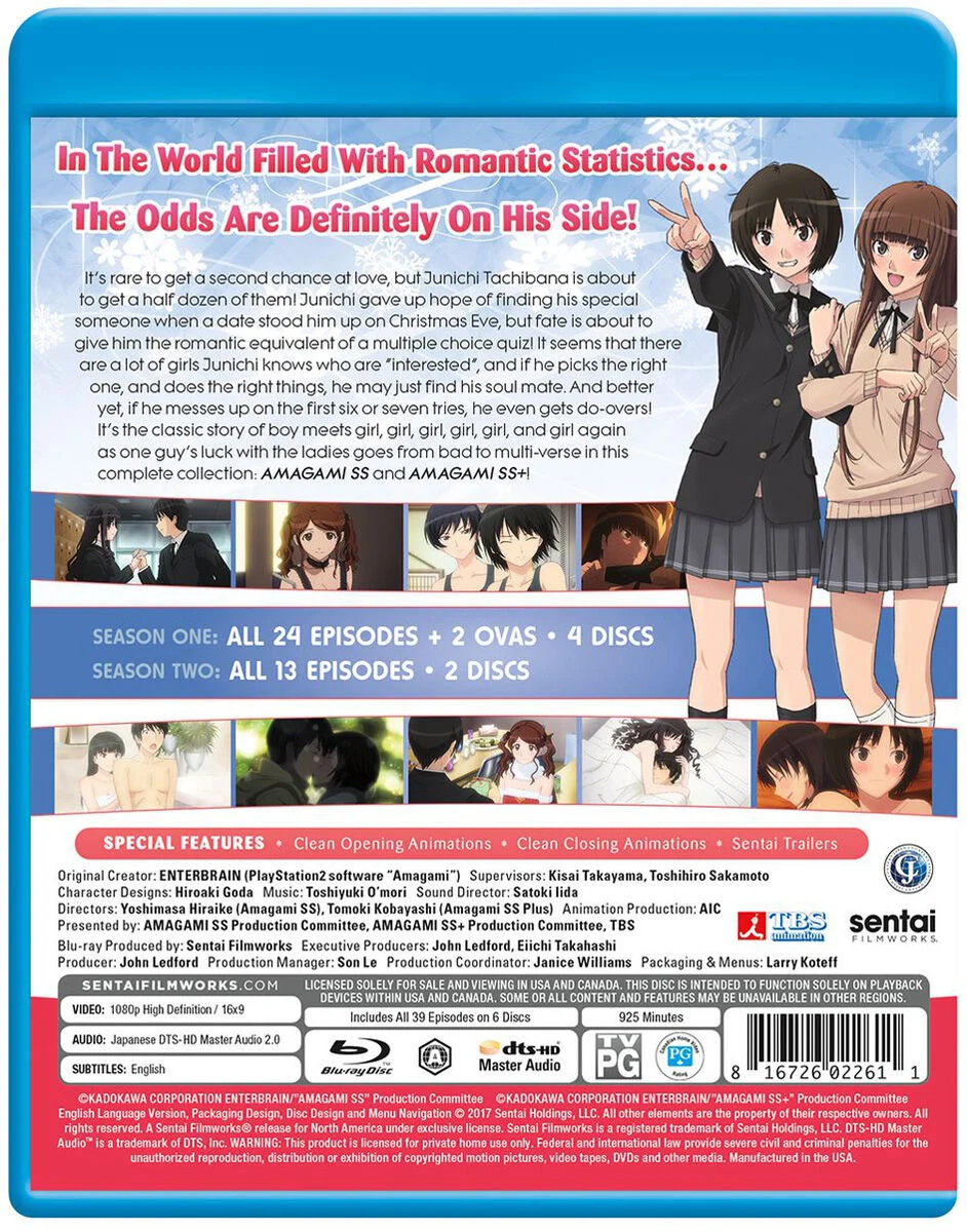 Amagami SS & Amagami SS+ Plus Blu-Ray