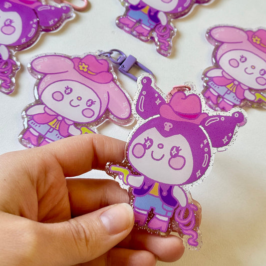 Ugly Plants - Sanrio Cowgirl Keychains