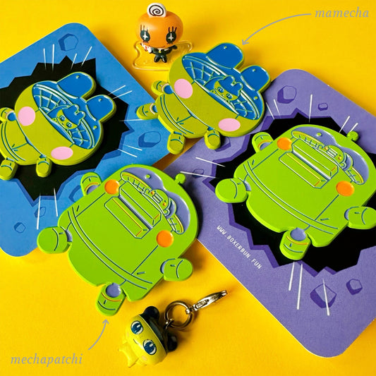 Boxerbun - MechaTama Enamel Pins