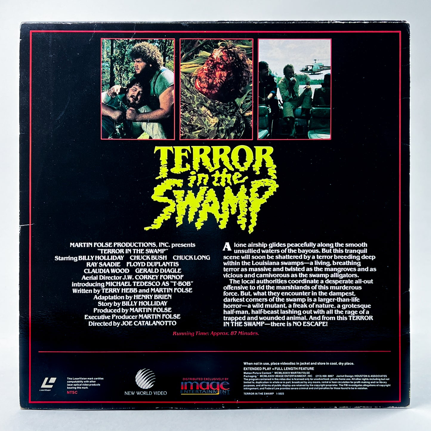 Terror in The Swamp Laserdisc