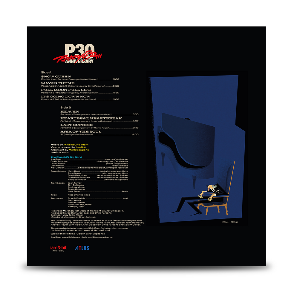 The Blueshift Big Band - Persona 30th Anniversary Jazz Album Vinyl Record