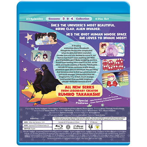 Urusei Yatsura (Remake) ~Season 3 & 4~ Blu-Ray
