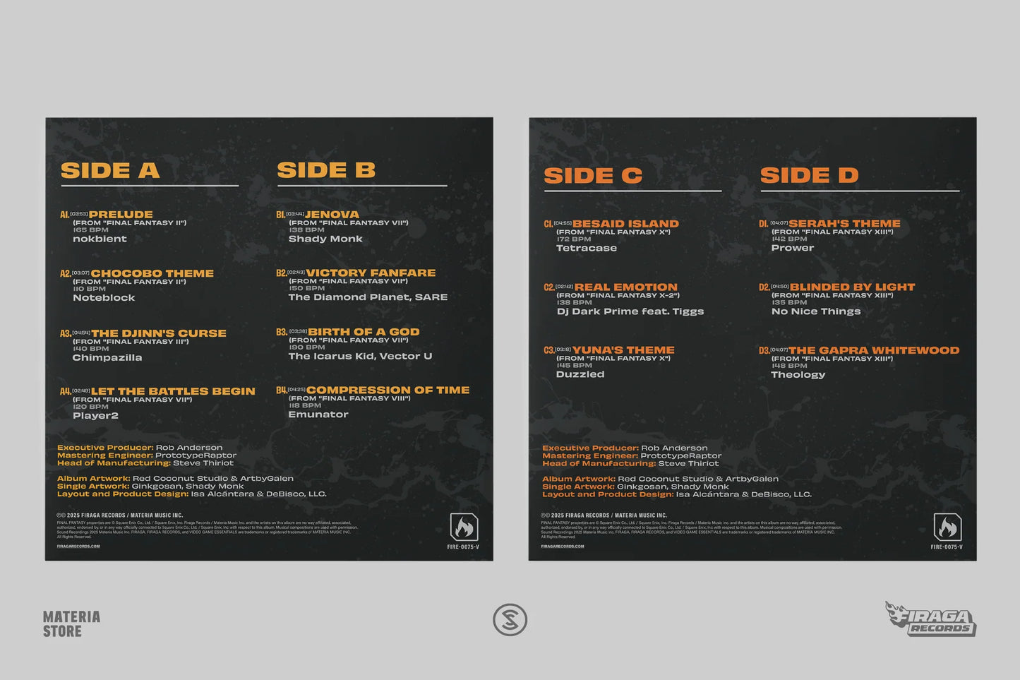 VGM Essentials: Final Fantasy Vinyl Record