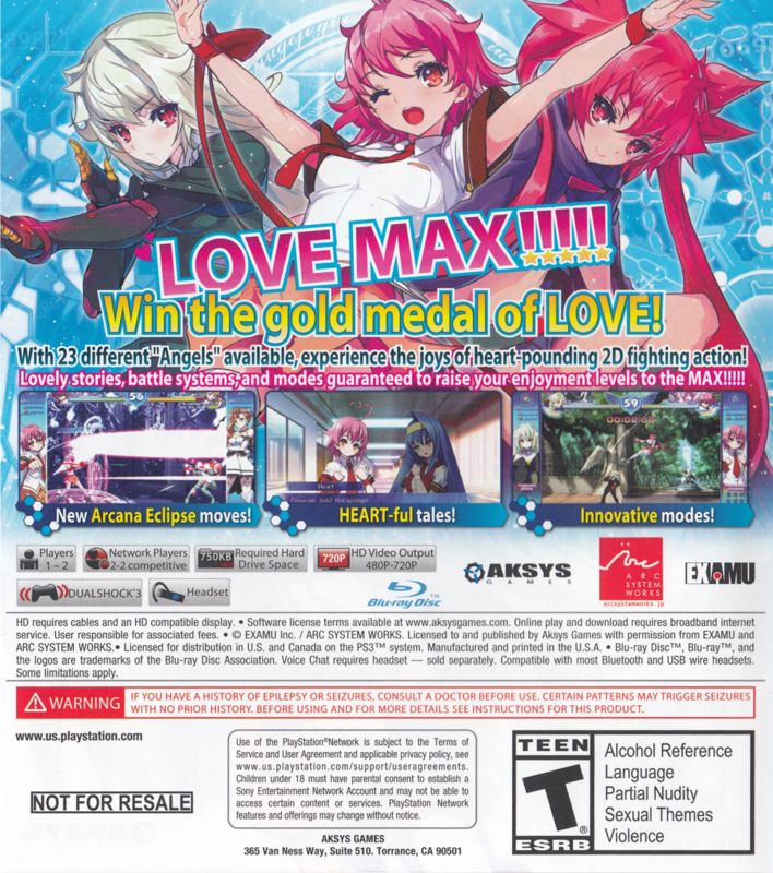 Arcana Heart 3: LOVE MAX!!!!! - Playstation 3
