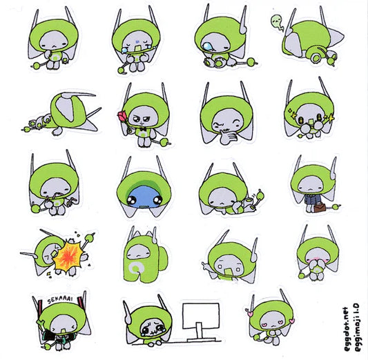 julie.egg - Eggimoji 1.0 Sticker Sheet