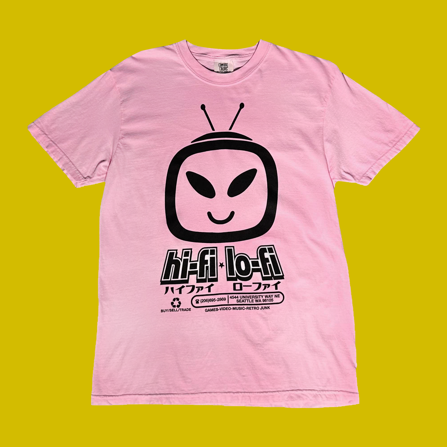 Hifi Lofi T-Shirt - Pink V2