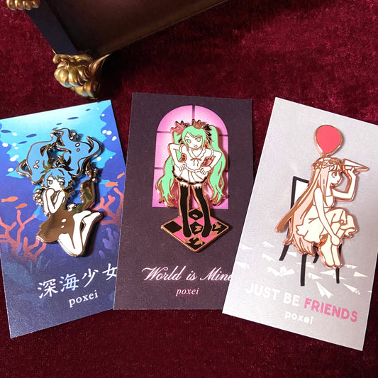 Poxei - Vocaloid Song Enamel Pins Volume 3