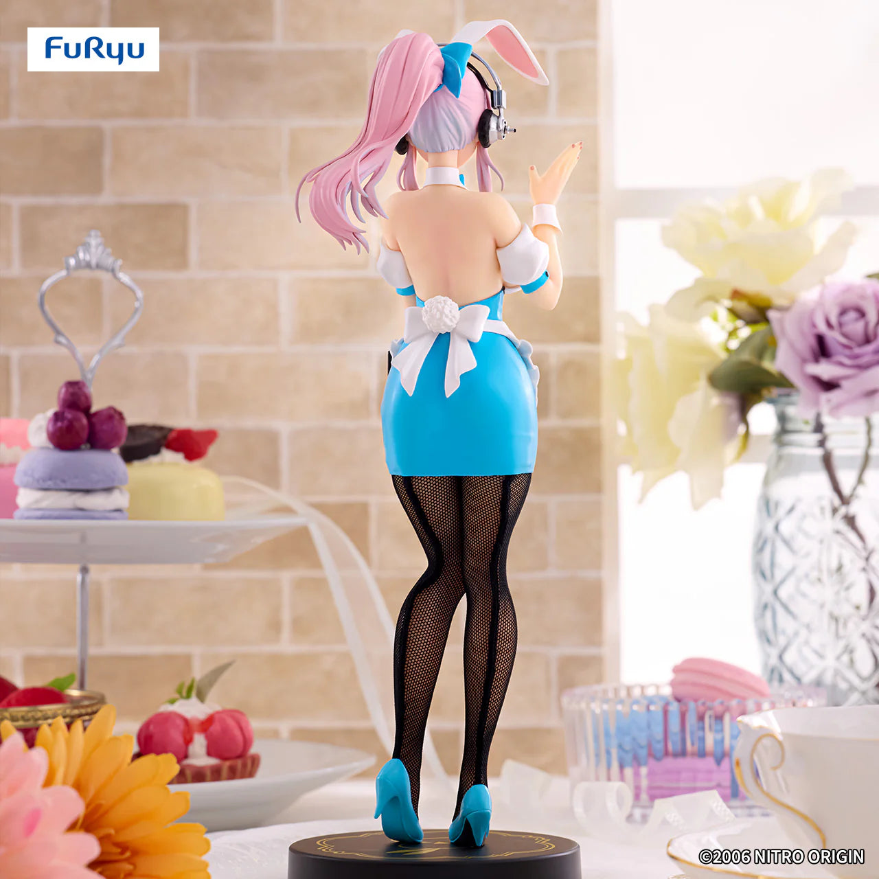 Furyu - SoniComi (Super Sonico) - Sonico - BiCute Bunnies Waitress ~Light Blue ver.~