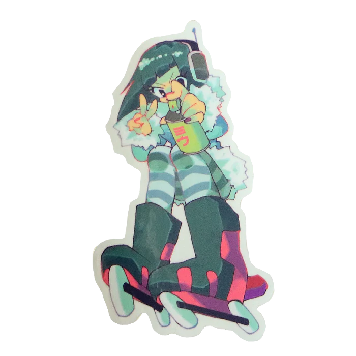 julie.egg - Gum & Mew Sticker
