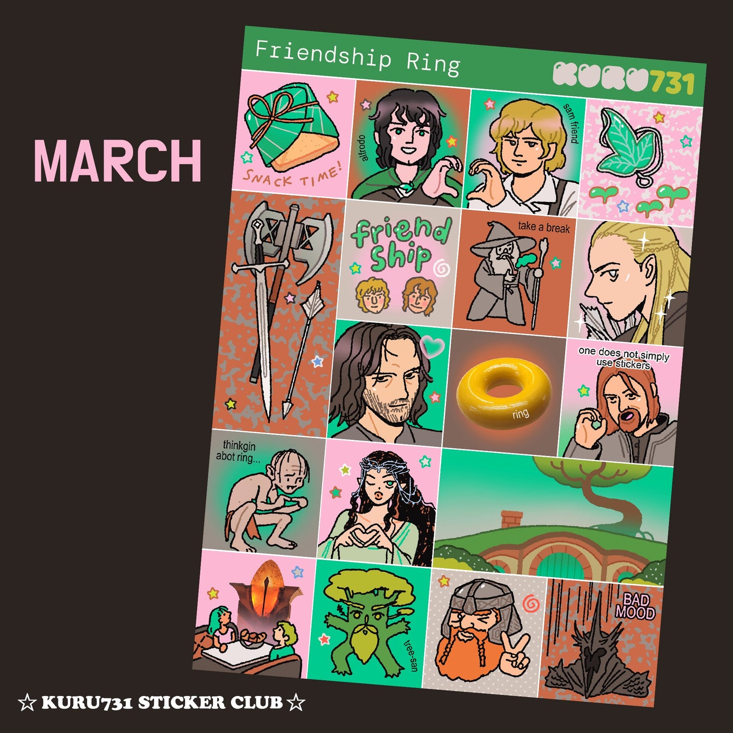 Kuru 731 - Sticker Club Collection