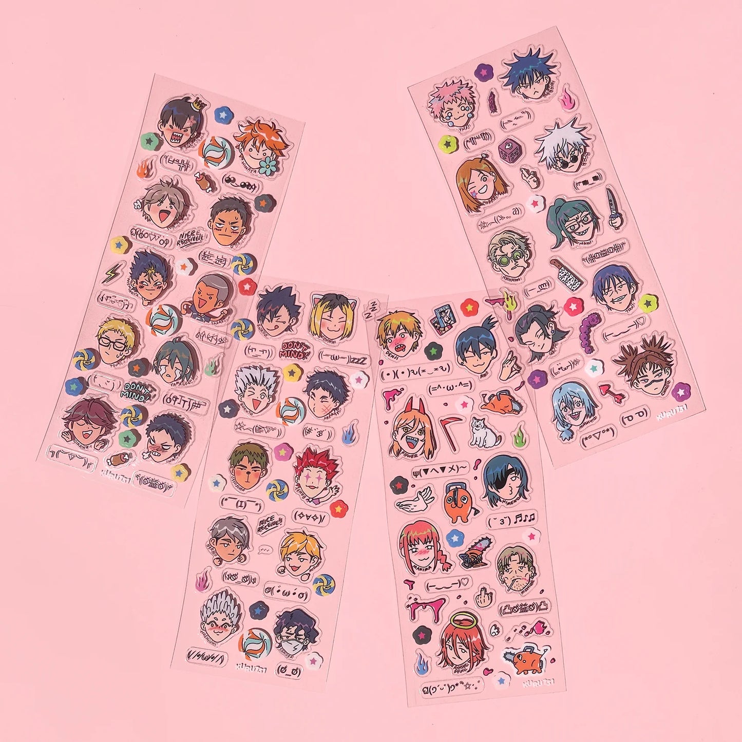 Kuru 731 - Kaomoji Clear Sticker Sheet Collection