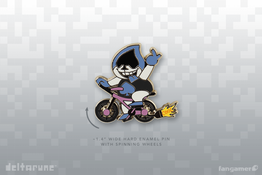 Deltarune - Cool Bike Lancer Spinning Enamel Pin