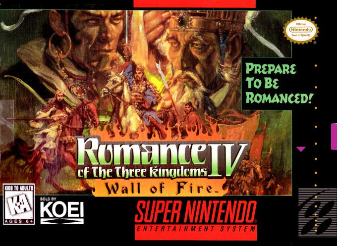 Romance of the Three Kingdoms IV: Wall of Fire - Super Nintendo