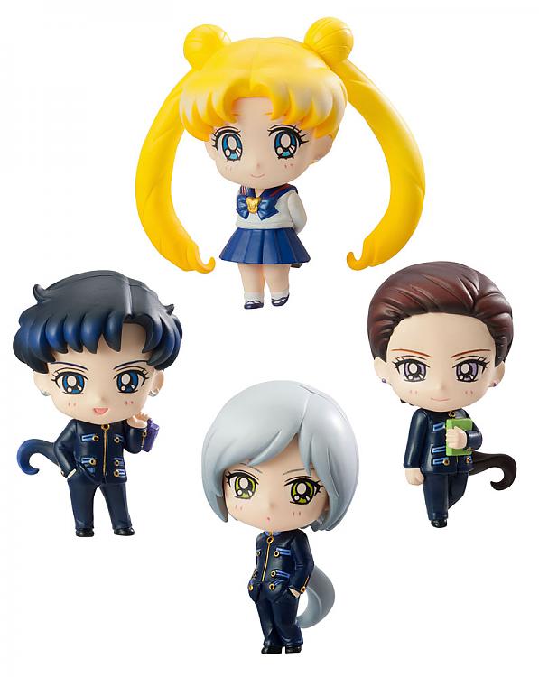 Megahouse - Petit Chara! Pretty Guardian Sailor Moon - Sailor Stars & Three Lights Figure Sets