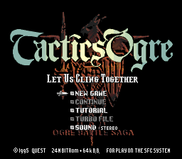 Ogre Battle: Tactics Ogre - Super Famicom